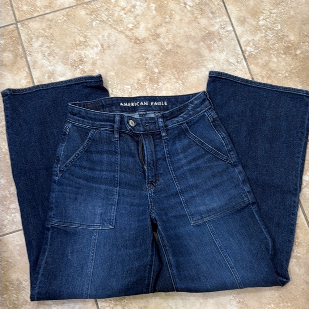 American Eagle Outfitters High Rise Blue Jeans Classic Style